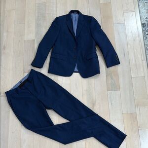 T.O collection boys navy suit